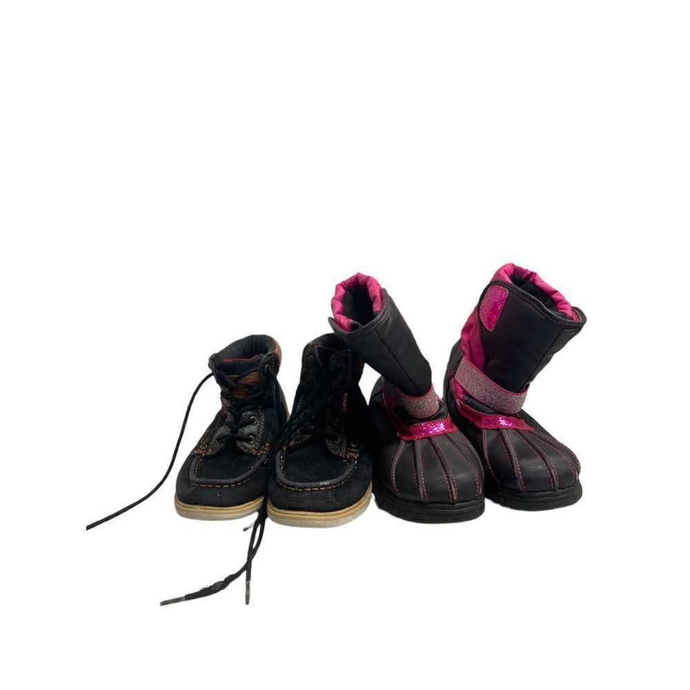 LEVI’S & THE CHILDREN’S‎ Place Kids Boots Size 3 Pink & Black & Blue Denim